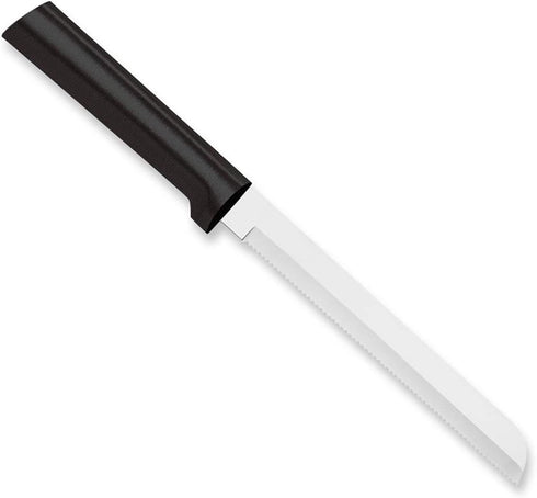Rada Cutlery 6" Bread Knife (W236), Stainless Steel Hollow Ground Serrated Blade, Made in USA, Black Handle...