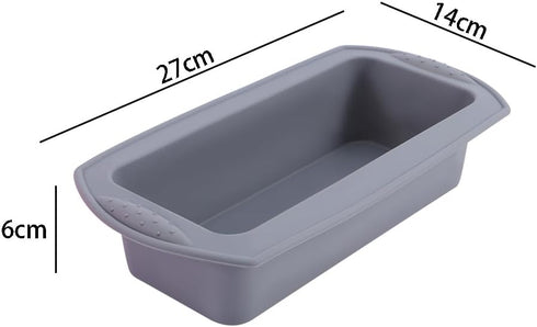 4pcs Silicone Molds DIY Loaf Bakeware Temperature Resistant Mould KitchenTools Bread Pastry Tools(red&grey)...