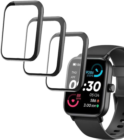 3D Screen Protector Compatible with IDW19 1.8” MILOUZ aeac KALINCO Quican Hoowel VERYFIT Smart Watch (Answer/Make Calls)...