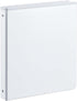 3 Ring Binder, 1 Inch Durable Round Ring Holds 200 Sheets Letter Size Paper, BPA-Free Presentation View Binder, Ideal for Office, Home, School (Wh...