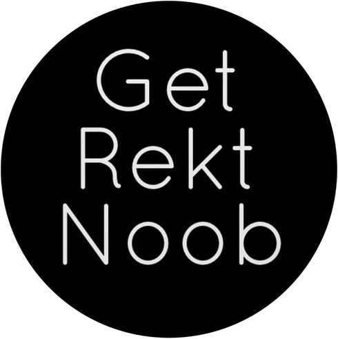 Get Rekt Noob (wrecked) Video Game PopSockets PopGrip: Swappable Grip for Phones & Tablets PopSockets Adhesive PopGrip...