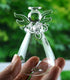 Brccee AC Angel Hanging Glass Angel Flower Vase Plant Flower Vase Hydroponic Office (S)...