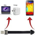 Cablecc Down Angled USB 2.0 Type-A Male to Micro USB 5Pin Male Data Flat Slim FPC Cable for FPV & Disk & Phone 200cm...