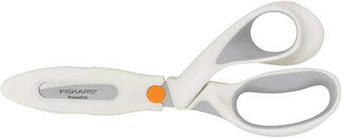 Fiskars SoftGrip PowerCut Fabric and Mixed Media Scissors - 8" Heavy Duty Scissors for Fabric, Cardboard, Cork, Decorative Metal and Foam Cutting ...