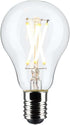 Satco S21872 5.5 Watt A15 LED Bulb, Clear, Intermediate Base, 2700K, 450 Lumens, 2-Pack...