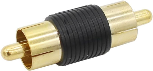 RCA Adapter, 6pcs RCA Female to Female Coupler and 6pcs RCA Male to Male Coupler Gold Plated for Phono, Speaker, Amplifier and RCA Cable Extension...