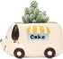 Animal Succulent Planter Pot,use for Office House Balcony Landscape Creative Decorative Flower Pots (Cake car)...