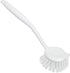 Lola Products Dish Brush w/Scraper, Durable Fiber Non-Scratch Bristles, Ergonomic Non-Slip Grip Handle, for Baked-on & Caked-on Messes, 1 Pack...