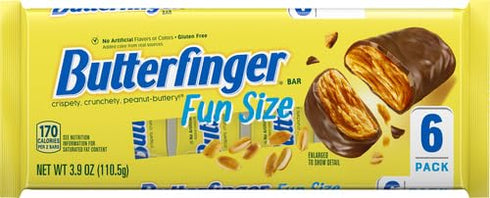 Butterfinger Fun Size Bars 6 Pack Tray, 3.9 oz...