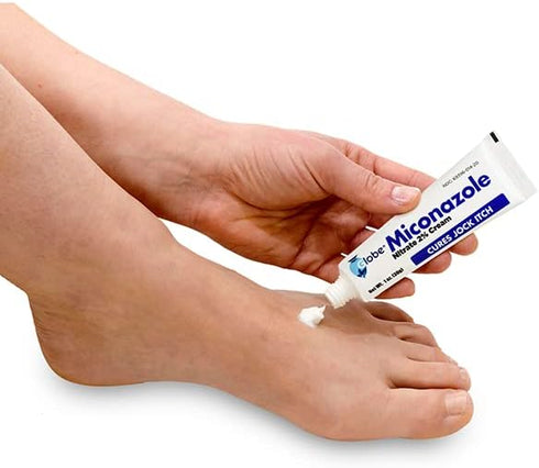 Globe Miconazole Nitrate 2% Antifungal Cream 1 oz, Cures Most Athletes Foot, Jock Itch, Ringworm and More. Compare to the Leading Name Brand...