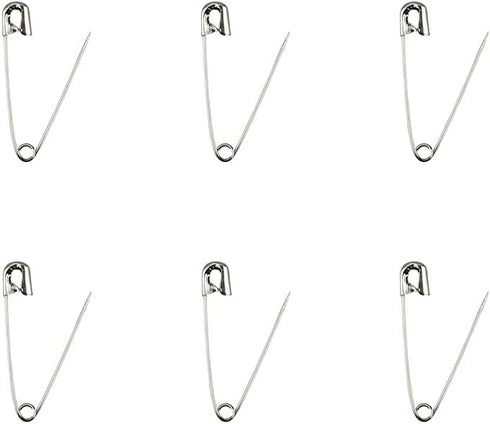 500 Pieces Safety Pins 20mm Small Sewing Pins Metal Mini Safety Pins for Home Office Art Craft Jewelry Making (XBZ/Silver)...