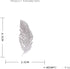 Rhinestone Feather Brooches Pin for Women Men Fashion Crystal Delicate Leaf Brooch Lapel Pins Elegant Dress Accessories Jewelry Boutonniere Corsag...