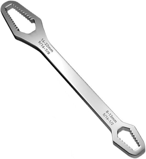 Multifunctional Wrench Self-Tightening Adjustable All-Wrench, 8-22mm Double-Headed Wrench for Outdoor Riding or Home Auto Repair...