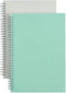 2 Pack A4 Spiral Bullet Dotted Journal with 120gsm Thick Paper, Dot Grid Spiral Notebook with Plastic Hardcover and Elastic Band Closure, 74 Sheet...