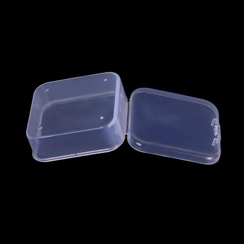 5 Pcs Plastic Jewelry Storage Containers, Mini Clear Square Box Empty Case with Lid for Earplugs, Jewelry, Hardware or Other Small Crafts Boxes an...