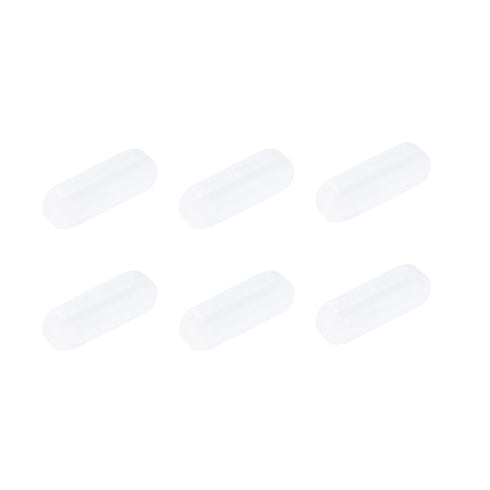 MECCANIXITY Magnetic Stirrer Mixer Stir Bar Rod 20mm(0.79") x7mm Cylinder Shape PTFE Coating Magnet White for Laboratory 6Pcs...