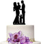 Wedding Cake Topper - Bride and Groom With 2 Children Family Anniversary Cake Topper...