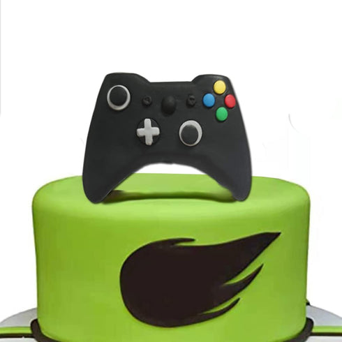 Video Game Cake Toppers with Controller and Birthday Cake Decoration...