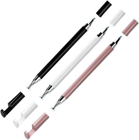 Stylus Pen for iPad (3 Pcs) 2 in 1 The Other end can Write on Paper for Apple/Microsoft/Surface/for Samsung Galaxy Tab A7/A8/A8plus/A9/A9plus Comp...