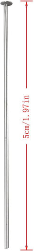 RLECS 220pcs 50mm Flat Head Pins, 2 Inch Iron Headpins for DIY Jewelry Making, Silver...