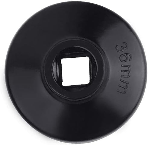 36mm 6-Point Socket Wrench, Black, Alloy Aluminum, Fits 36mm Oil Filter Caps on Mercedes, BMW, Audi, VW, Ford, Mini, Volvo, Porsche Vehicles...