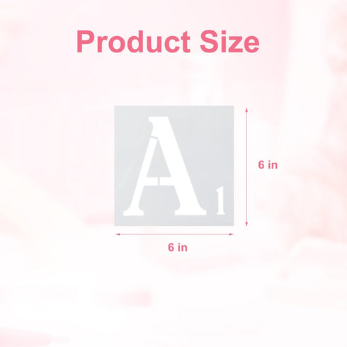 AIEX 27pcs Stencils, 6 Inch Reusable Plastic Stencils for Painting on Wood Letters and Numbers Stencils Alphabet Stencils for Wall Art Drawing Cra...