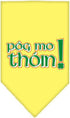 Pet and Dog Bandana Screen Printed, Pog Mo Thoin Yellow Large...