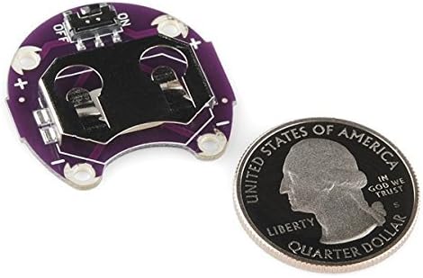Lilypad Arduino Coin Cell CR2032 Battery Holders with Switch – Save Batteries, Switch Off LEDs, Pack of 2...