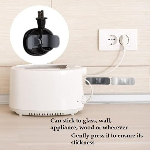 6 Pcs Cord Organizer for Appliances, holder Small Kitchen gadgets,Self adhesive keeper winder Stand Mixers Coffee Maker, Pressure Cooker and Air F...
