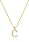 Tiny Gold Initial Necklace for Women Girls Dainty A-Z Pendant Letter Choker Necklace Personalized Monogram Name Necklace Jewelry for Teen Girls...