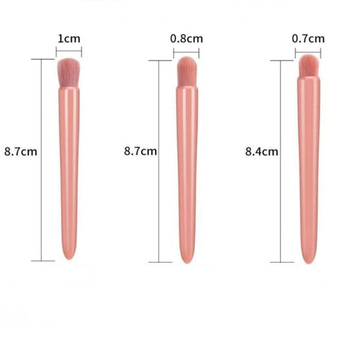 Easy-taken Travel Makeup Brush Set, COSHINE 5pcs Mini Complete Function Cosmetic Brushes Kit (5pcs with mirror)...