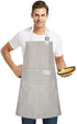 Lofekea Aprons 2 Pack Adjustable Bib Aprons with 2 Pockets Cotton Linen Cooking Kitchen Chef Apron for Women and Men...