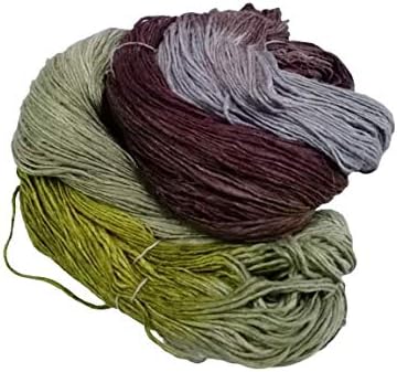 Silk Roving Worsted Weight Yarn Singles - Pure mulberry silk duke yarn (100 Grams, Stockholm)...