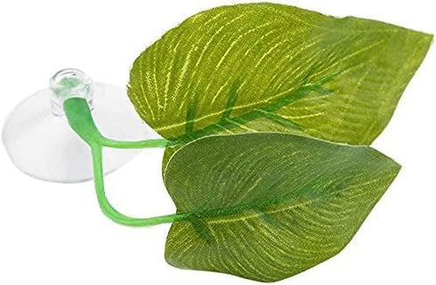 1Pc Aquarium Decorations, Reusable Plastic Artificial Simulation Plant Leaf Ornament Deft Design Betta Hammock Fish Rest Bed Aquariums Supply Leav...