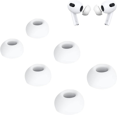 3 Pairs Ear Tips Replacement for Airpods Pro with Noise Reduction Hole, Soft Silicone Eartips Compatible with Airpods Pro & Airpods Pro 2nd Genera...