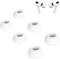 3 Pairs Ear Tips Replacement for Airpods Pro with Noise Reduction Hole, Soft Silicone Eartips Compatible with Airpods Pro & Airpods Pro 2nd Genera...