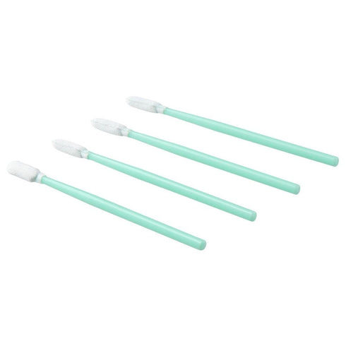 100Pcs Foam Tips Sponge Stick, 3.9'' Foam Swabs, 10cm Cleaning Swab Kit, Flexible Use Wipe Swab for Inkjet Printer, Optical Equipment, Green...