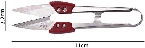 Silver Stainless Steel U Sewing Scissors Clippers, 4.3in Mini Small Snips Trimming Nipper Thread Sewing Cutter for Stitch, Crafts, DIY Projects Cu...