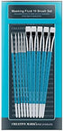 Creative Mark Masking Fluid Paint Brushes (Set of 10) - Watercolor Brushes Contains Synthetic Hair w/Short Wood Handles...