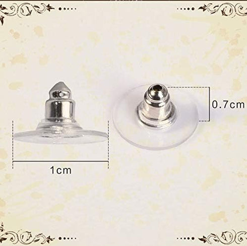 Lobe Lockers Ear Lobe Support Patches & Stabilizers for Wearing Heavy Earrings - 120 Lift Repair Stickers - 1 Pair of Bullet Clutch with Safety Pa...