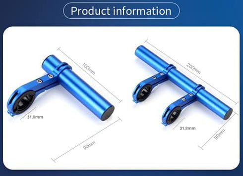 Bicycle Handlebar Extender, Bicycle Handlebar Extension Frame, for Bicycle Accessories Speedometer Flashlight Lamp Phone Mount (Blue)...
