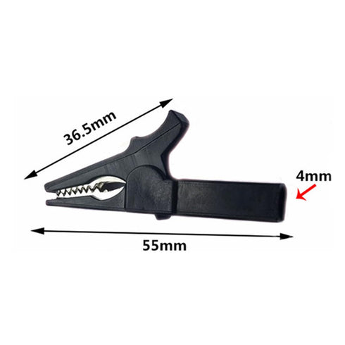 10Pack Alligator Clips 1000V 32A Heavy Duty Full Insulated Automotive Car Battery Alligator Clips Electrical Test Clips with 4mm Banana Jack Socke...