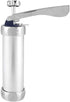 Cookies Press Cookies Press Silver Aluminum Alloy + Abs Cookies Press Maker Kit Biscuits Maker Press Machine Bakeware With 20 Cookies 4 Nozzles...