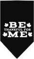 Mirage Pet Products Be Thankful for Me Screen Print Bandana, Large, Bright Pink...