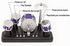 PowerTRC Finger Drum Set, Mini Electric Small Desktop Fun Novelty Accessories Instrument Game Party Favor with Lights & Sounds for Kids Adults...