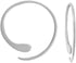 Boma Jewelry Sterling Silver Pull Through Hoop Earrings...