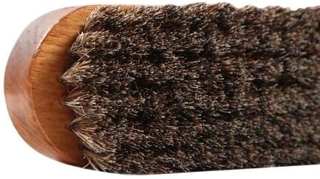Kg’s Shoe Shine Brush and Applicator Set – Horsehair Shine Brushes and Polish Applicators with Durable Wooden Handles, Great Addition to Any Shoe ...