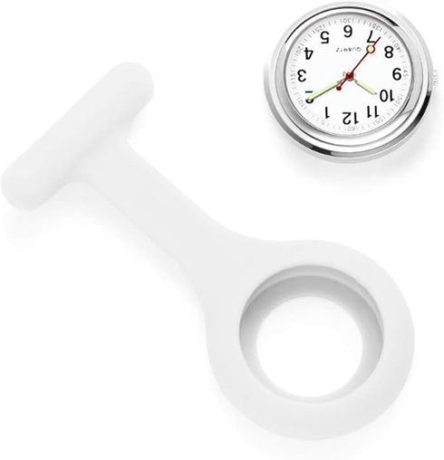 Set of 3 Nurse Fob Watches, Silicone Doctor Pocket Lapel Clip On Watches Gift...