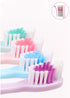Individually Packaged Cute Toothbrush Set, Compact Head (Sky blue, 3 Count)...
