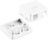 NavePoint Keystone Jack Surface-Mount Box 2-Port White, 10-Pack...